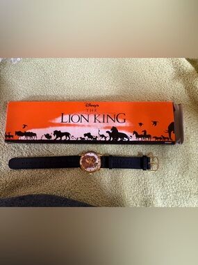 Kodak Black Leather Strap Watch with Gold-Tone Case